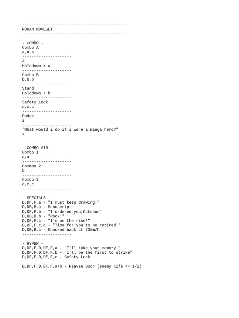 [MOVESET] | PDF