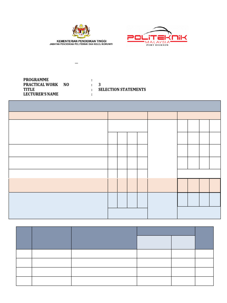 C Programming: Selection Statements Guide | PDF | Computer Science ...