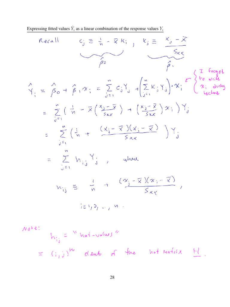 Understanding Hat Values in Regression | PDF | Regression Analysis ...