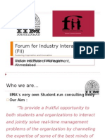 Forum For Industry Interaction (FII) : Indian Institute of Management, Ahmedabad