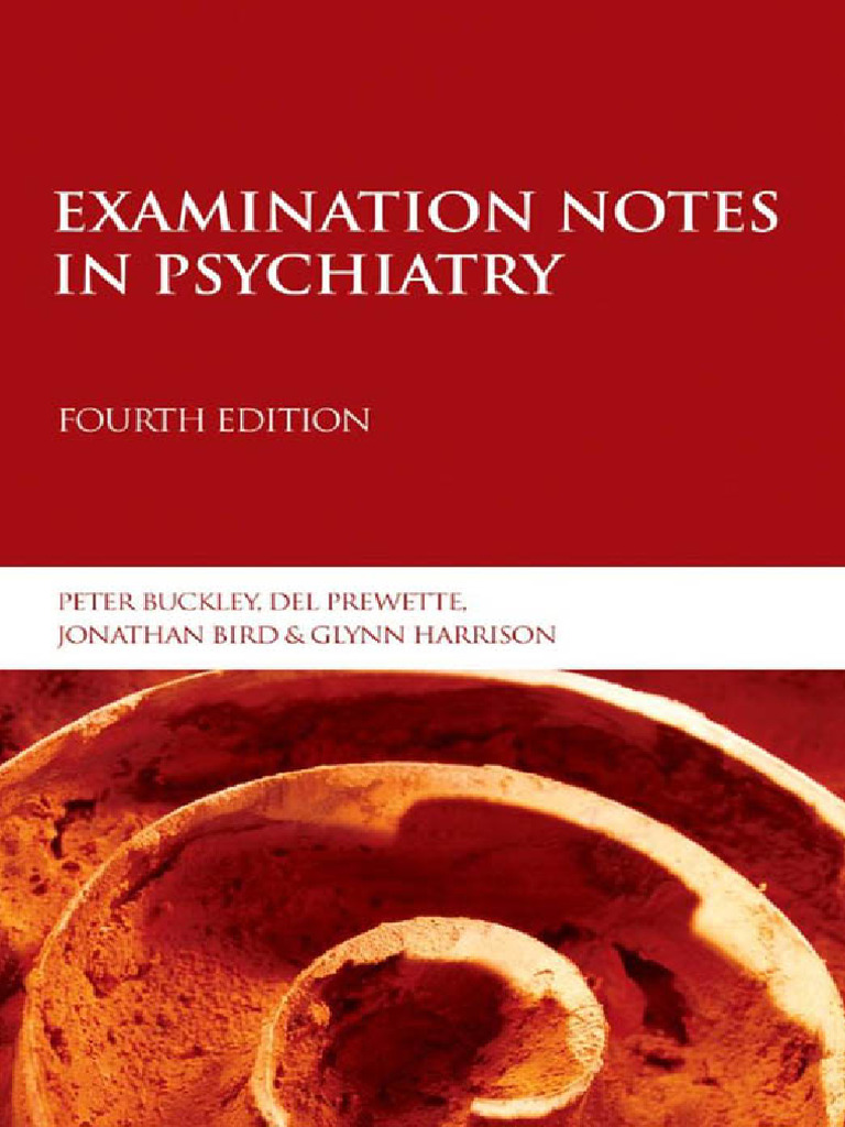 Psychiatry Examination Notes 4th Edition | PDF | Sampling (Statistics ...