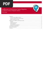 LoadRunner To Performance Center Migration