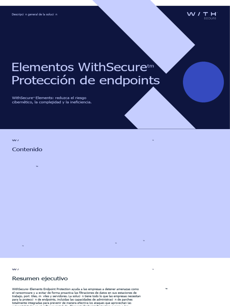 WS Elements EPP Solution Overview SP | PDF | Computación en la nube ...