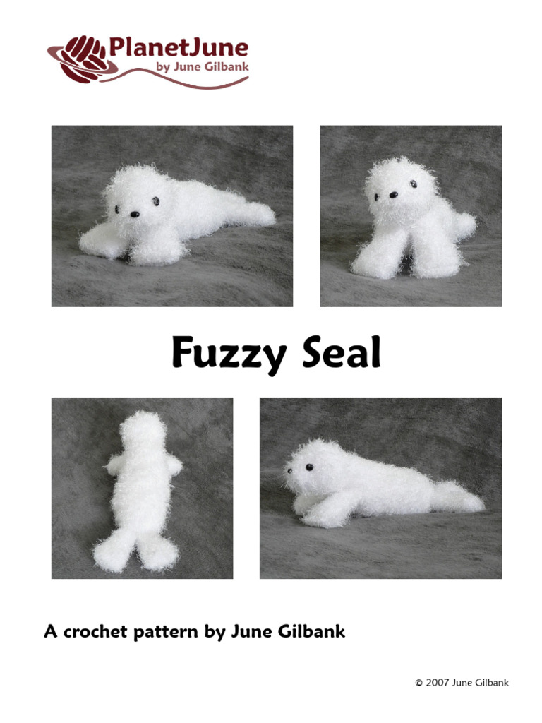 Fuzzy Seal Crochet Pattern Guide | PDF | Crochet | Yarn