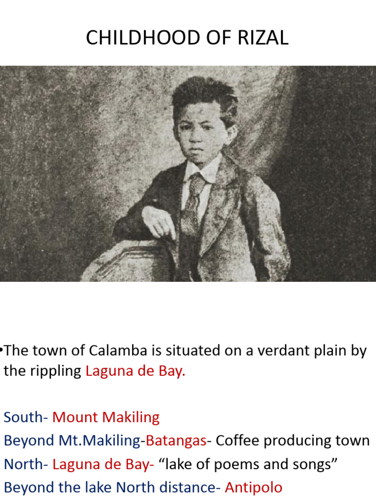 Rizal's Childhood: Influences and Memories | PDF