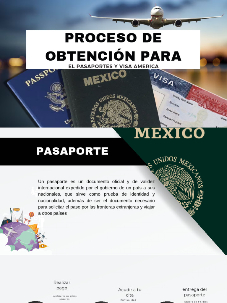 Proceso de Obtención para El Pasaporte y Visa Americana | PDF | Visa de ...