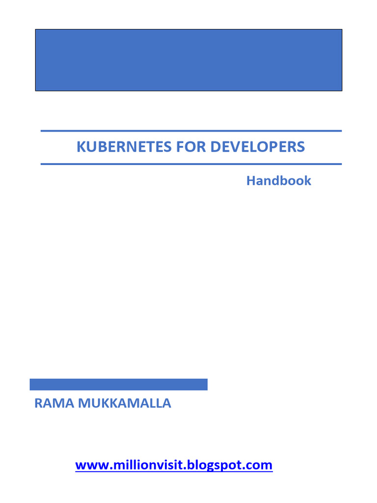 Kubernetes Developer Handbook Guide | PDF | Software Architecture ...