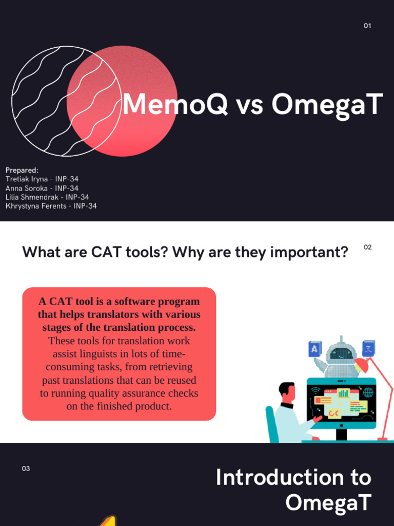 OmegaT vs MemoQ: CAT Tool Comparison | PDF | Computing | Software