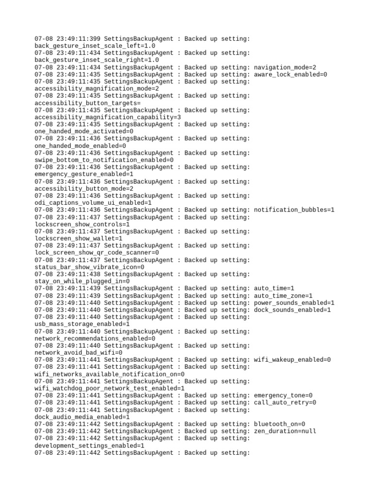 Settings Provider | PDF | Software | System Software