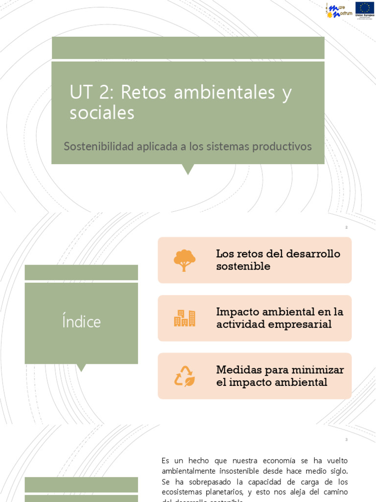 Retos de sostenibilidad y cambio climático | PDF | Sustentabilidad ...