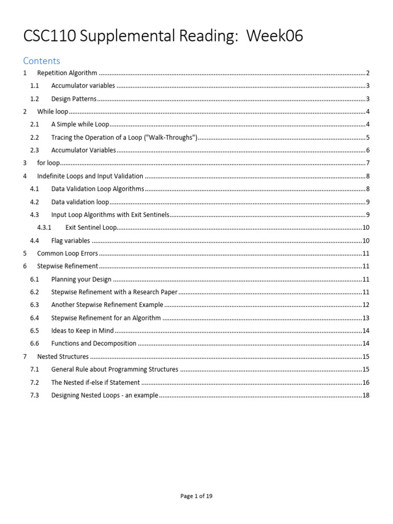 Understanding Loop Algorithms in Programming | PDF | Control Flow ...