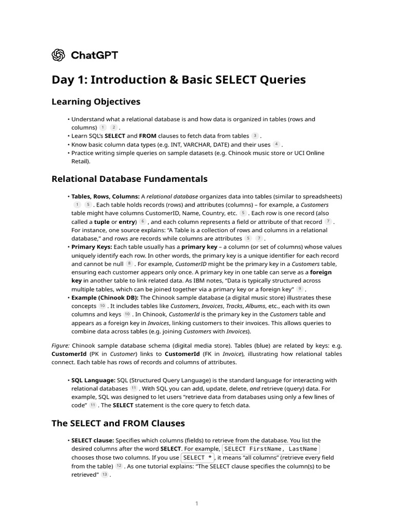 Relational Database Basics & SQL Queries | PDF | Relational Model ...
