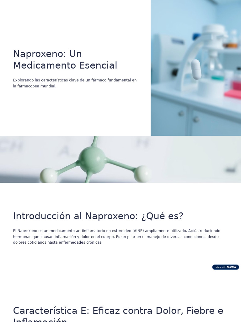 Naproxeno: Eficacia y Seguridad en Dolor | PDF | Antiinflamatorio ...