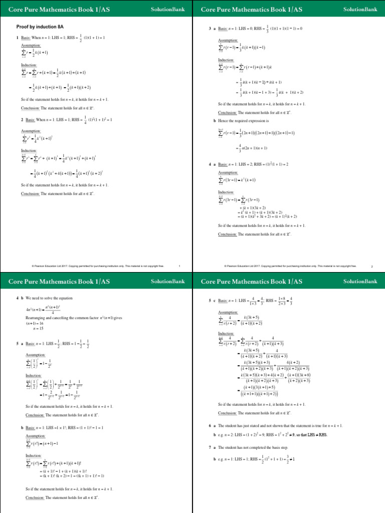 Proof by Induction Techniques | PDF | Number Theory | Mathematics