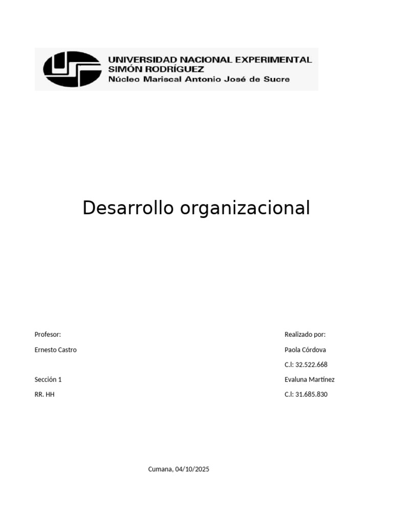 Claves del Desarrollo Organizacional | PDF | Business | Economias