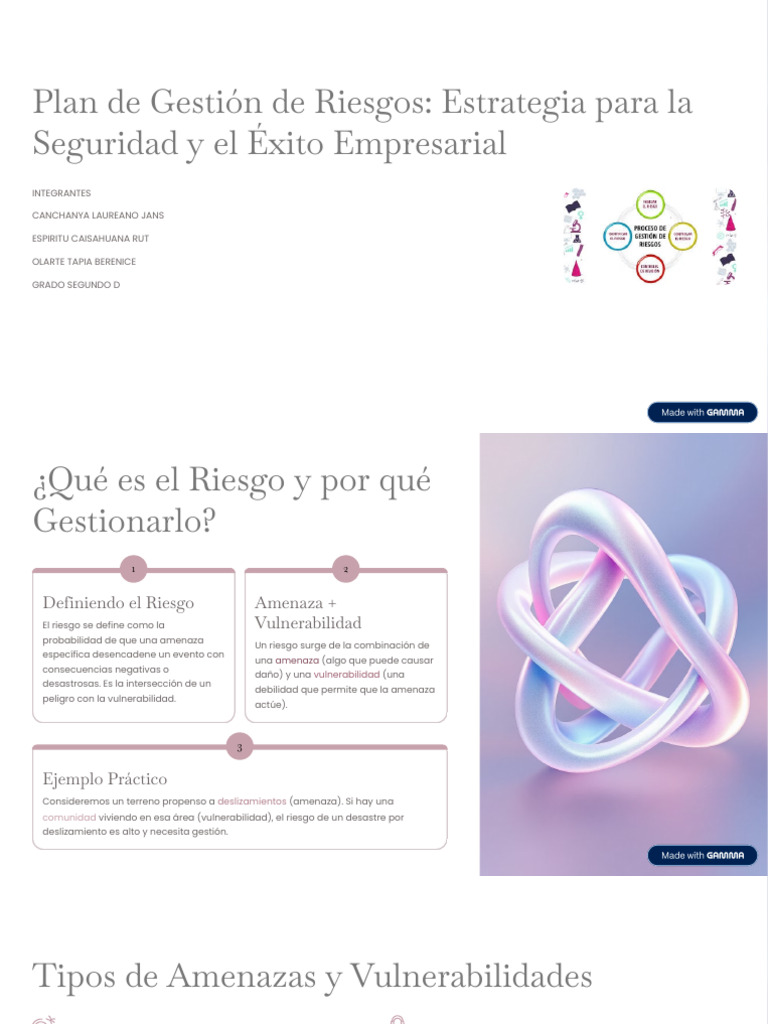 Estrategia de Gestión de Riesgos Empresarial | PDF | Riesgo ...