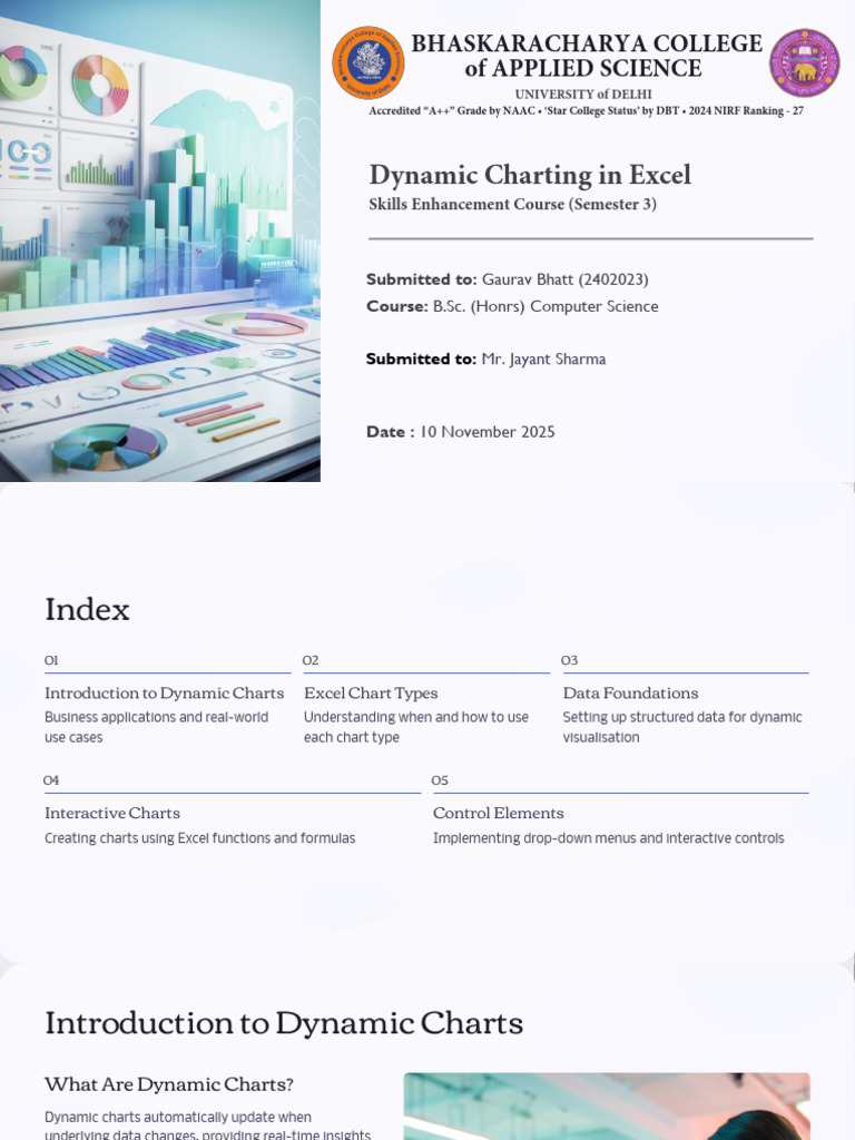 Dynamic Charting in Excel | PDF | Microsoft Excel | Data Management