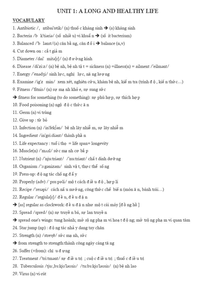 UNIT 123 - Bản HS | PDF