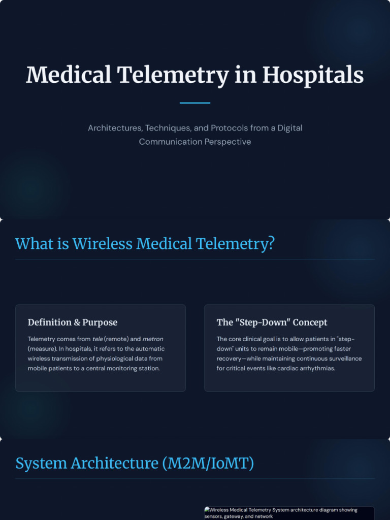 Medical Telemetry & Digital Communication | PDF