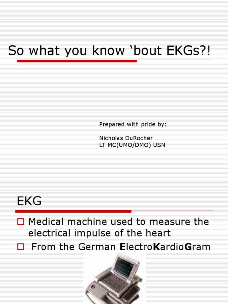 Understanding EKG Basics and Reading | PDF | Science & Mathematics