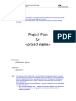 Template Project Plan