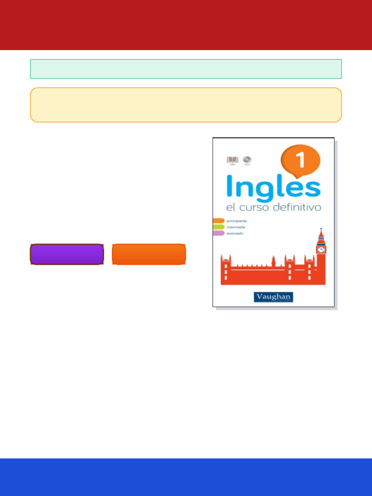 Curso de Inglés Definitivo 1 - Descarga PDF | PDF | Verbo | Gramática
