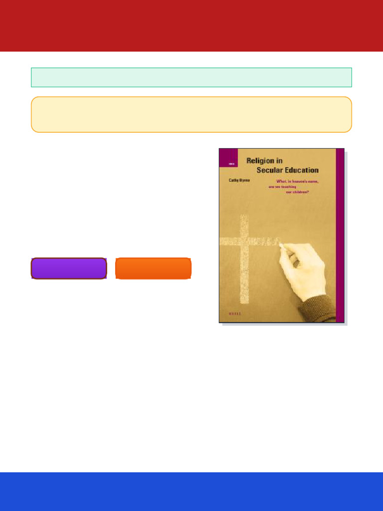 Religion in Secular Education What in Heaven S Name Are We Teaching Our ...