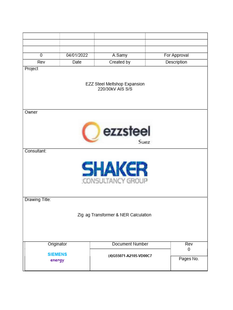 Zigzag Transformer Sizing for EZZ Steel | PDF | Transformer ...