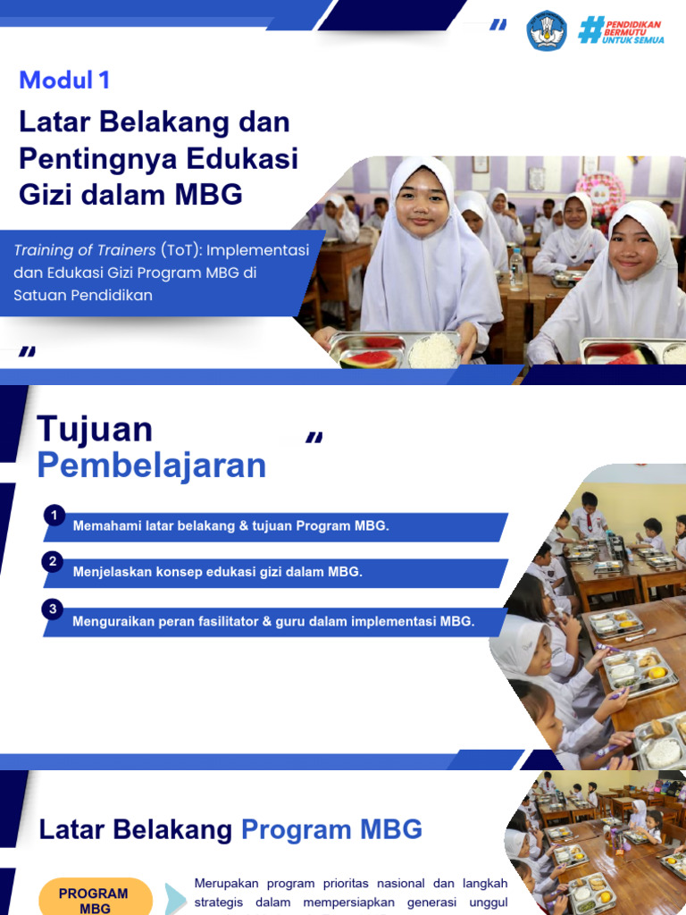 Edukasi Gizi dalam Program MBG | PDF