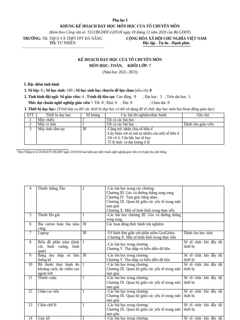 PL1 - Toán 7 - B | PDF