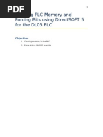 Clearing PLC Memory and Forcing Bits Using DirectSOFT 5 for the DL05 PLC