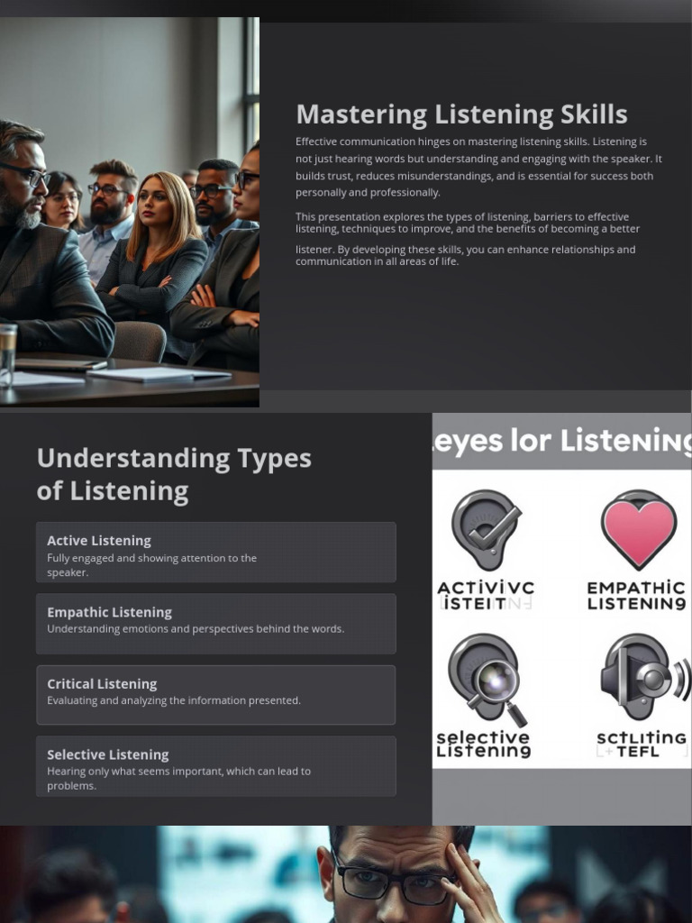 Mastering Effective Listening Skills | PDF | Cognitive Psychology ...