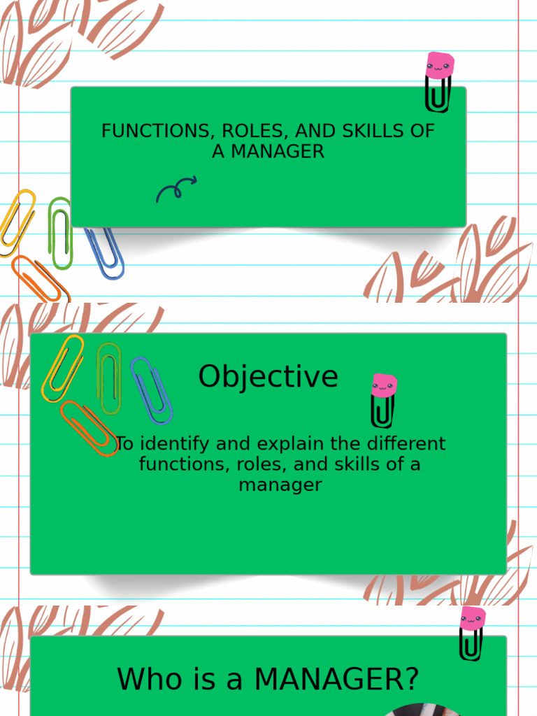 Manager Functions, Roles, and Skills | PDF | Negotiation | Communication