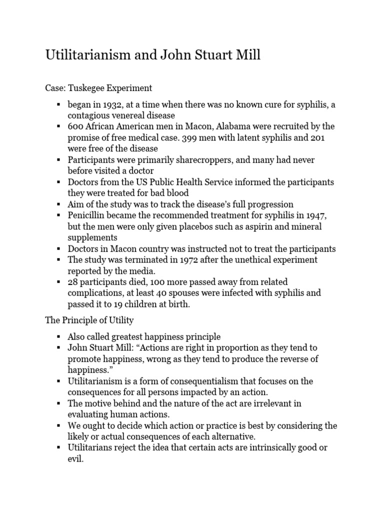 Utilitarianism in Healthcare Ethics | PDF | Pain | Opioid