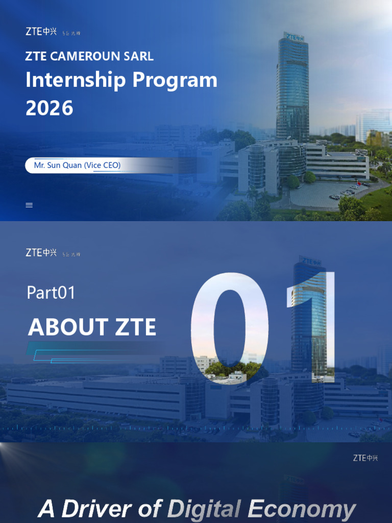 ZTE Cameroon Internship Program Overview | PDF | Computer Network ...