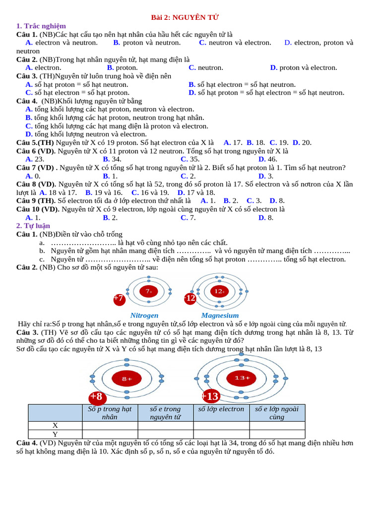 Bài 2 - KHTN 7 - KNTT | PDF
