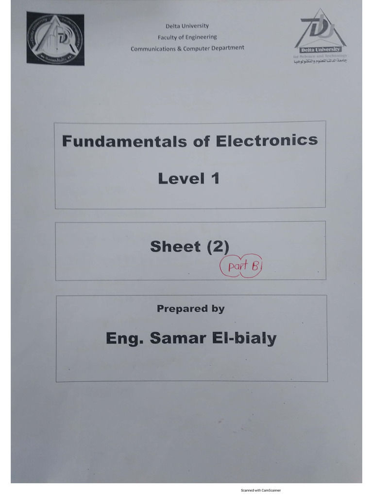 Sheet (2) Part B PDF | PDF
