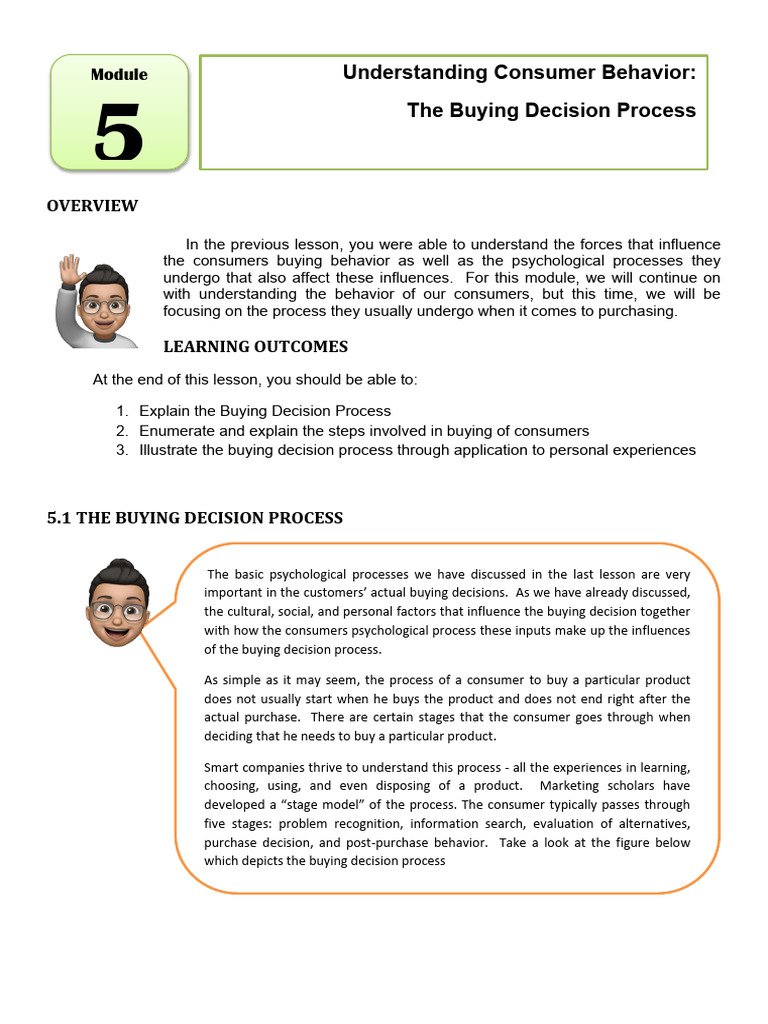 Understanding the Buying Decision Process | PDF | Behavior | Brand