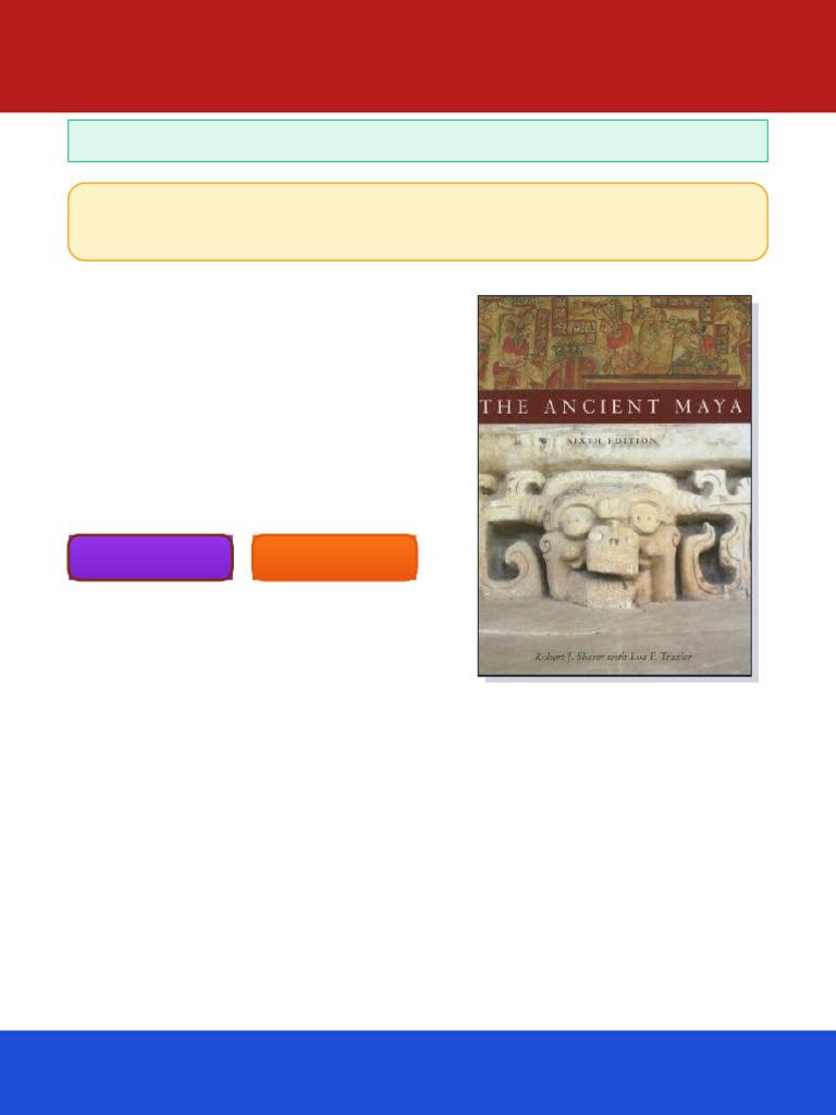 The Ancient Maya 6th Edition Robert J. Sharer ebook synced pdf | PDF ...