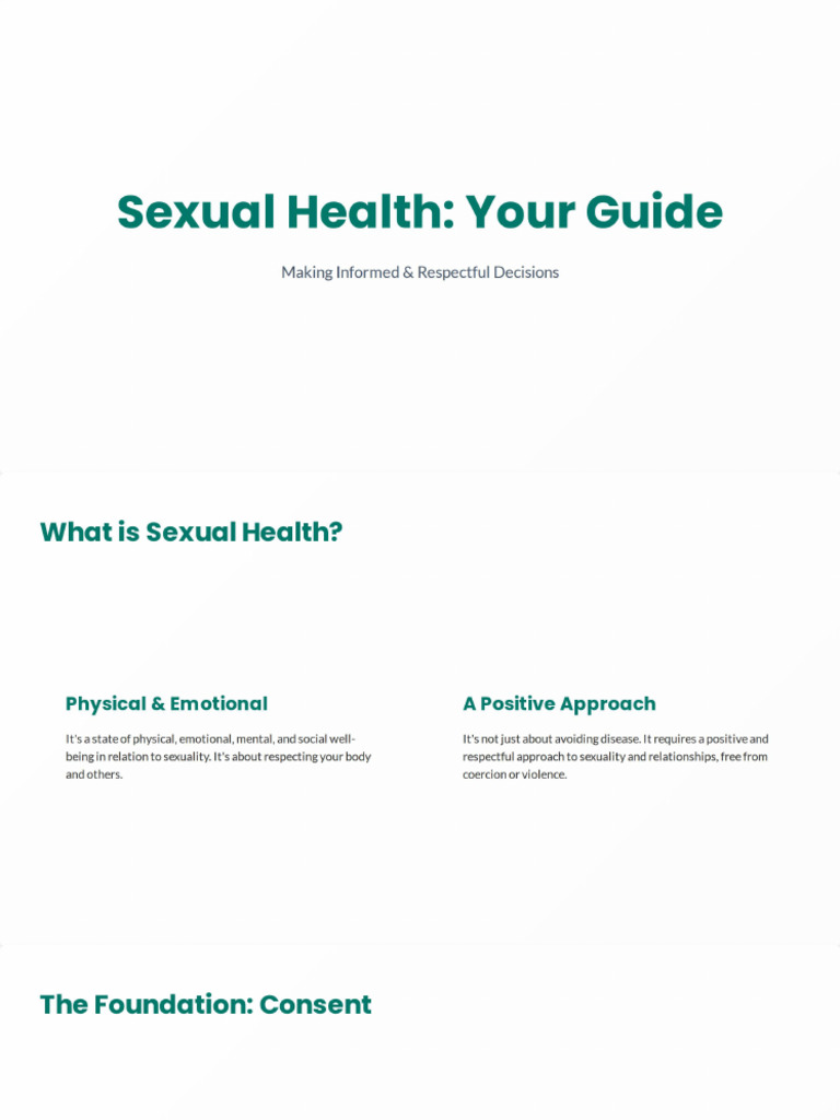 Sexual Health Education For High School | PDF
