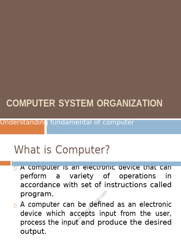 Computer Fundamentals and Components | PDF | Computer Data Storage ...