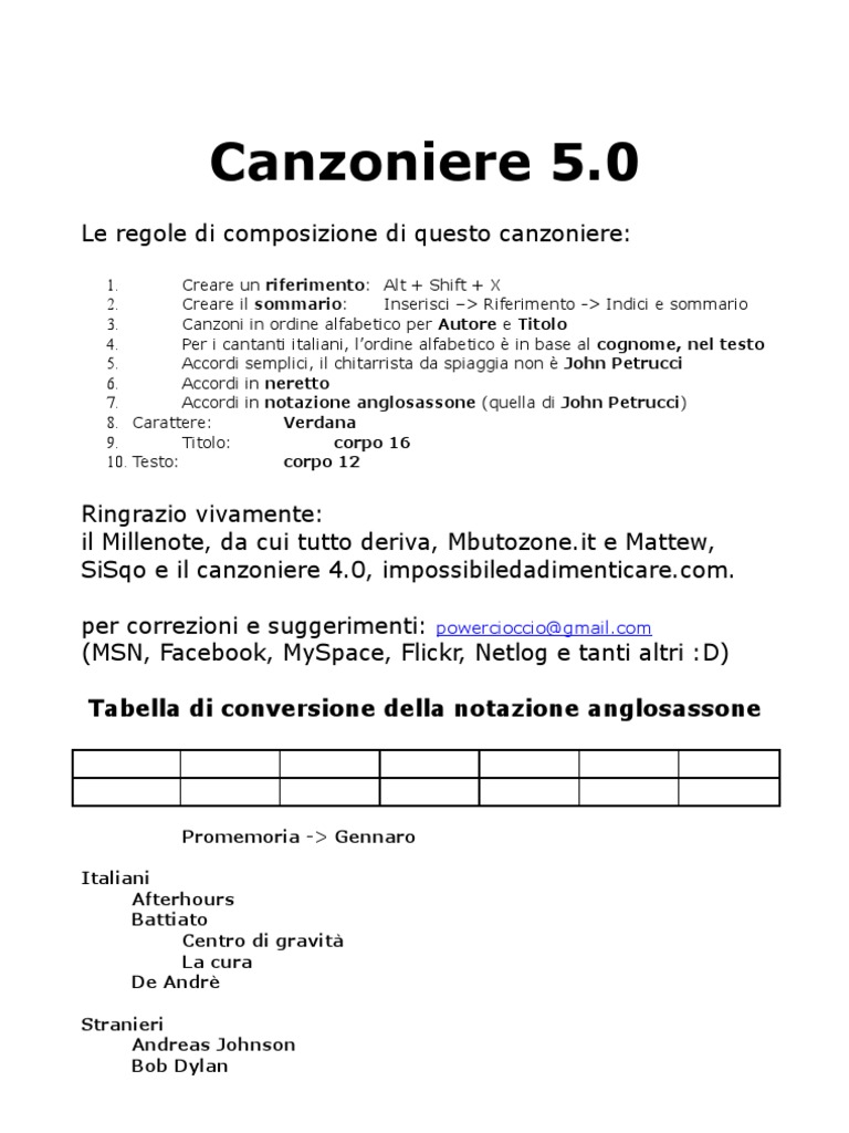 Canzoniere Italiano 50 | PDF, image size:768x1024