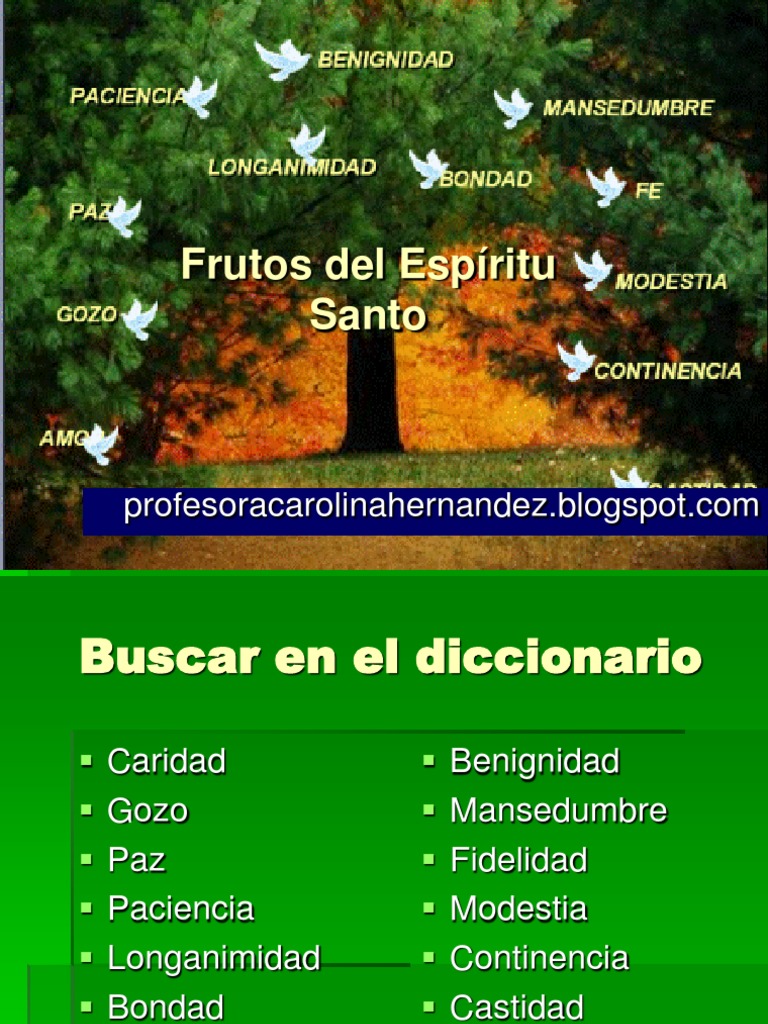 Frutos del Espíritu Santo