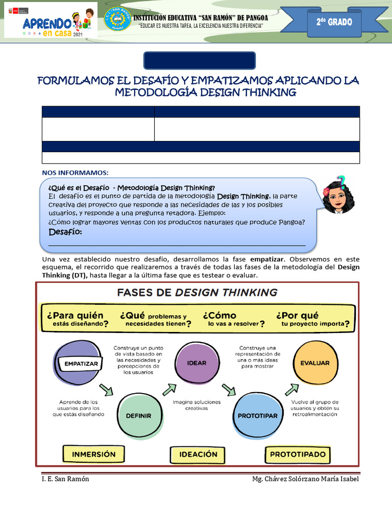 Design Thinking para Proyectos Creativos | PDF | El pensamiento de diseño