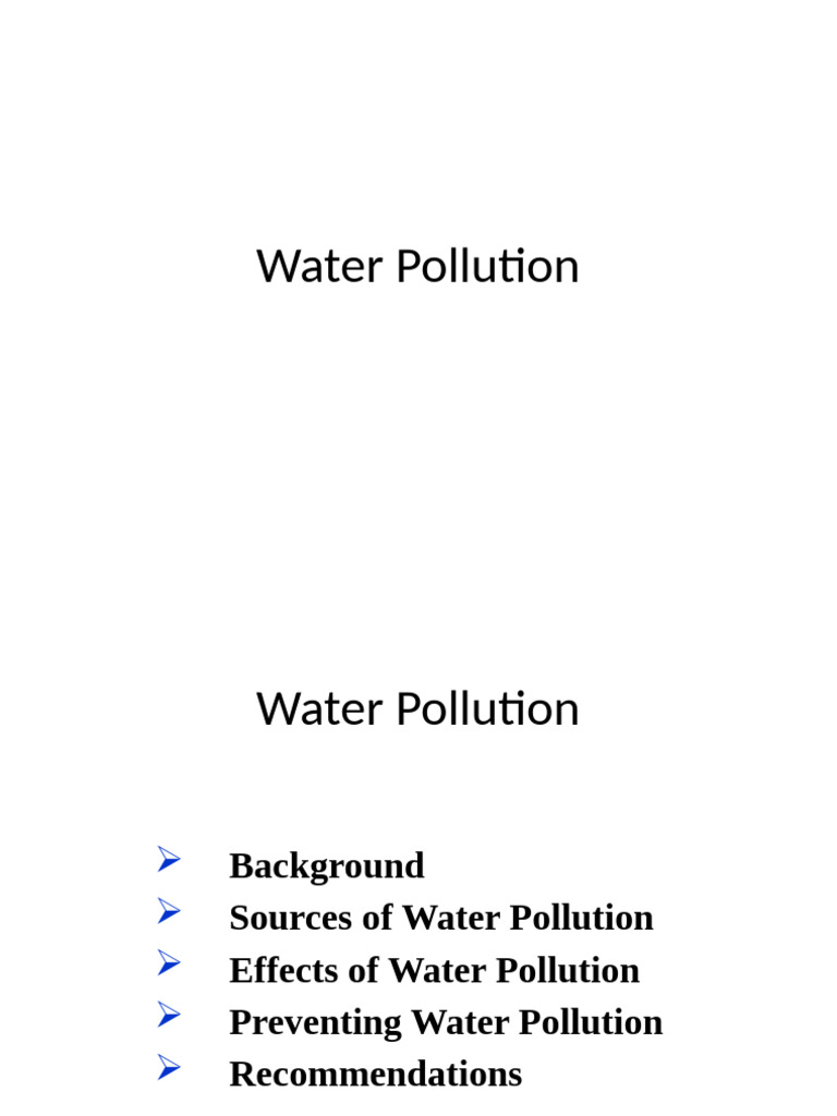 Understanding Water Pollution Sources and Effects | PDF | Sewage ...