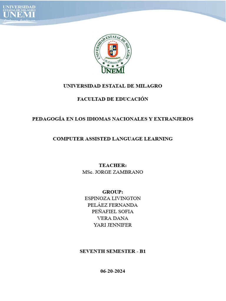 Impact of Technology on Language Learning | PDF | Educational ...