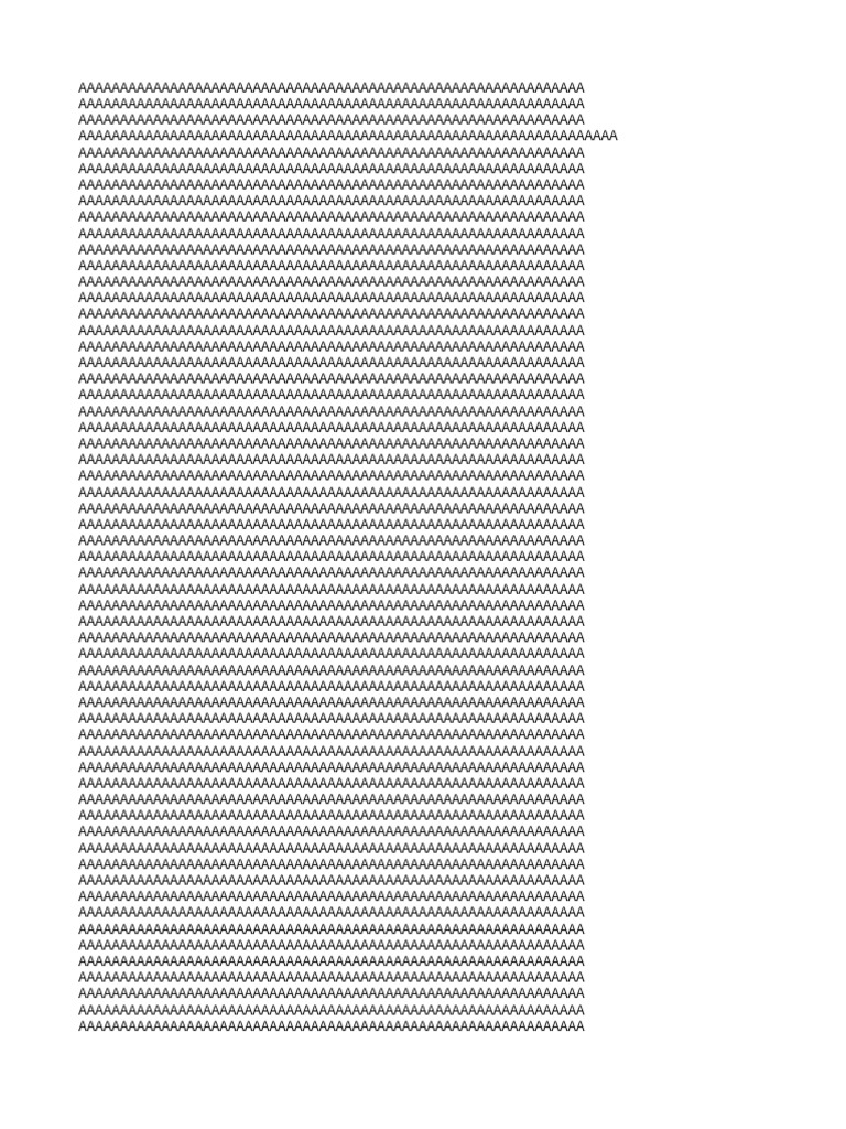 Document of Repeated Characters | PDF
