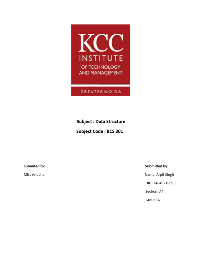 Data Structure Operations in C | PDF