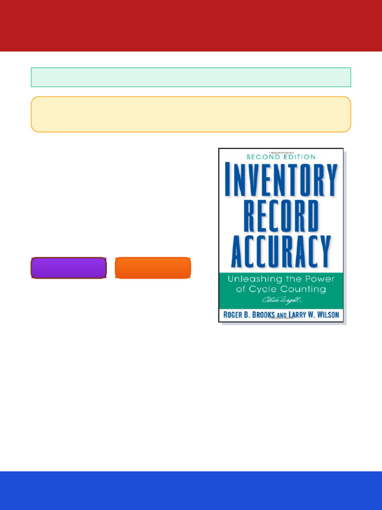 Inventory Record Accuracy Unleashing The Power of Cycle Counting The ...