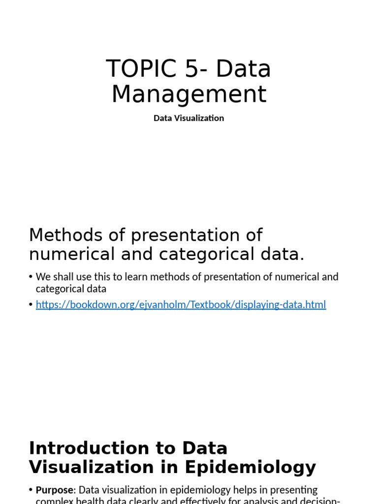 TOPIC 5- Data Management | PDF | Cohort Study | Chart